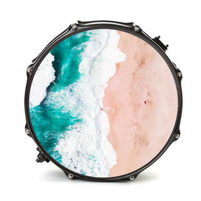 Bassdrumfell-Aufkleber mit Ocean-Design